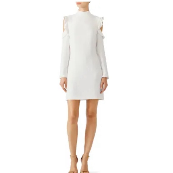 Wai Ming White Crepe Dress (Rent The Runway) Size 4 - Picture 5 of 6